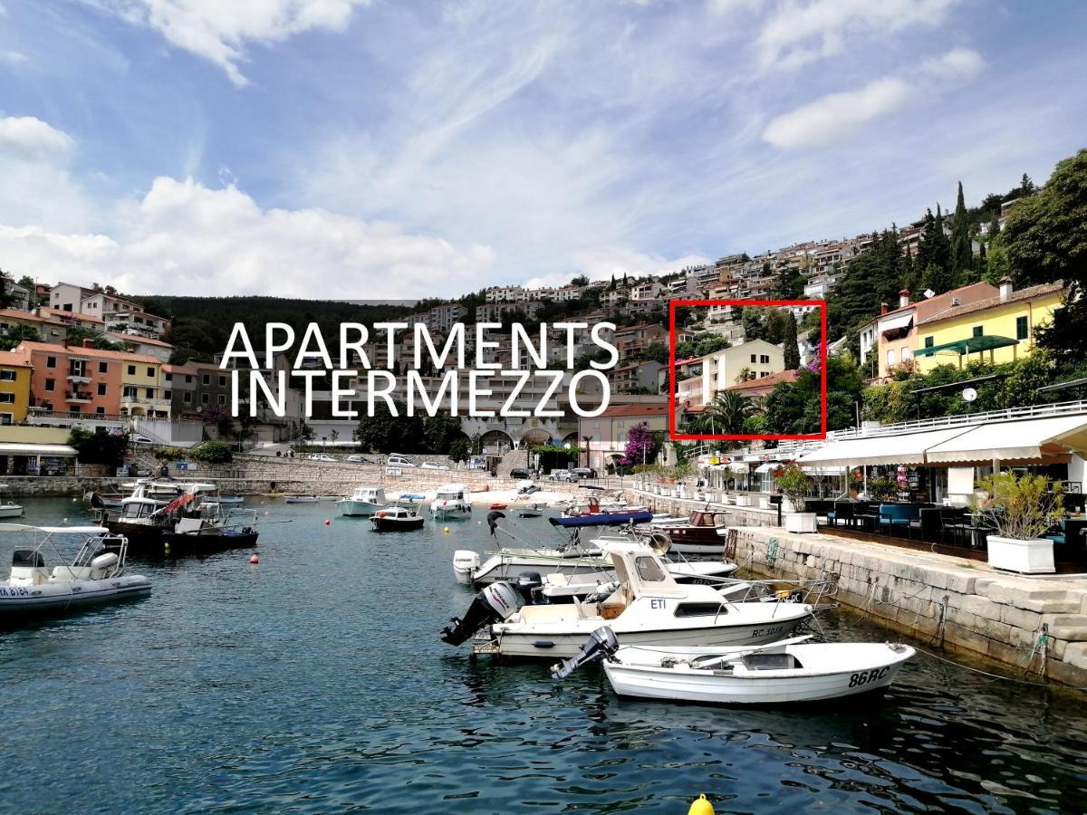 Apartment Layla - Intermezzo With Sea View In Center Of Rabac Kültér fotó